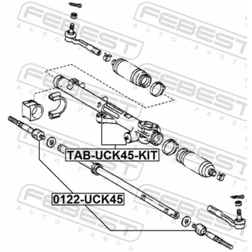 Uloženie prevodovky riadenia TAB-UCK45-KIT /FEBEST/ - obr. 1