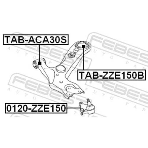 Uloženie riadenia TAB-ZZE150B /FEBEST/ - obr. 1