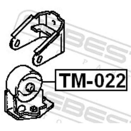 Uloženie motora TM-008 /FEBEST/ - obr. 1