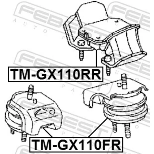 Uloženie motora TM-GX110FR /FEBEST/ - obr. 1