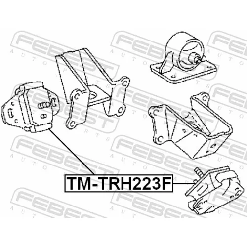 Uloženie motora TM-TRH223F /FEBEST/ - obr. 1