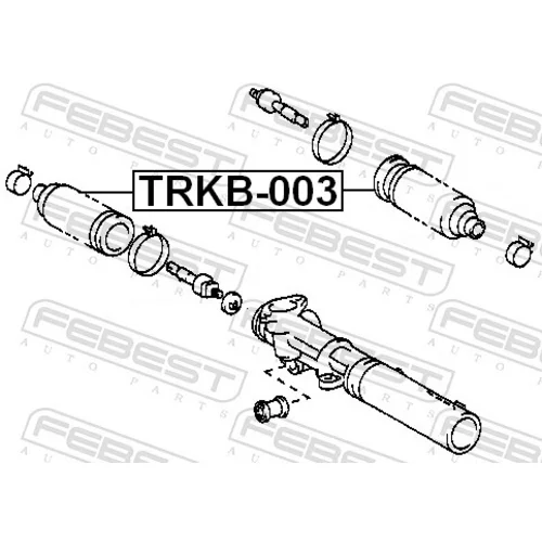 Manžeta riadenia TRKB-003 /FEBEST/ - obr. 1