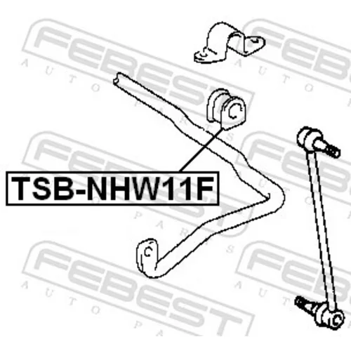 Uloženie priečneho stabilizátora TSB-NHW11F /FEBEST/ - obr. 1