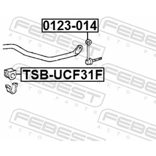 Uloženie priečneho stabilizátora TSB-UCF31F /FEBEST/ - obr. 1