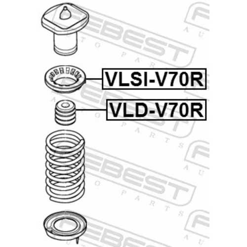 Doraz odpruženia VLD-V70R /FEBEST/ - obr. 1