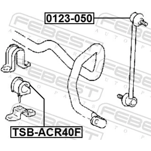 Tyč/Vzpera stabilizátora 0123-050 /FEBEST/ - obr. 1