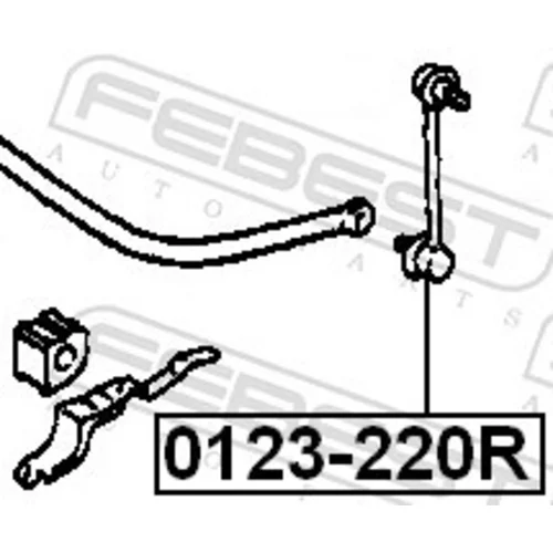 Tyč/Vzpera stabilizátora 0123-220R /FEBEST/ - obr. 1