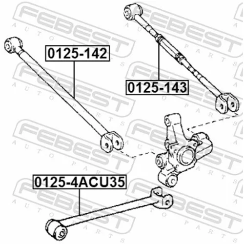 Rameno zavesenia kolies 0125-143 /FEBEST/ - obr. 1