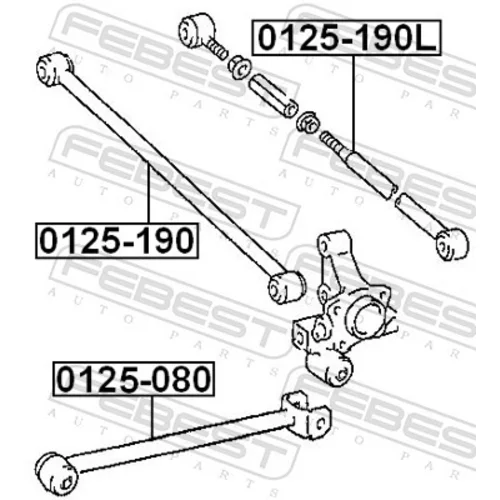 Rameno zavesenia kolies 0125-190 /FEBEST/ - obr. 1