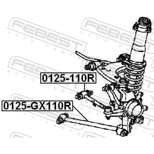 Rameno zavesenia kolies 0125-GX110R /FEBEST/ - obr. 1