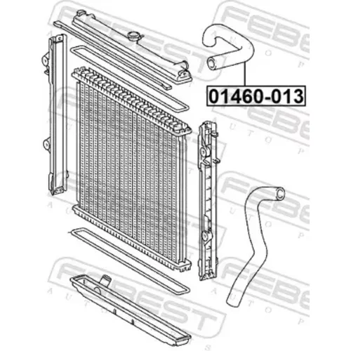 Potrubie chladiacej kvapaliny 01460-013 /FEBEST/ - obr. 1