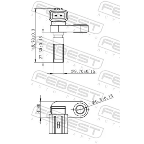 Snímač počtu otáčok kolesa 01606-001 /FEBEST/ - obr. 1