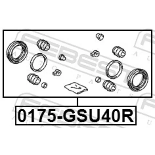 Opravná sada brzdového strmeňa 0175-GSU40R /FEBEST/ - obr. 1
