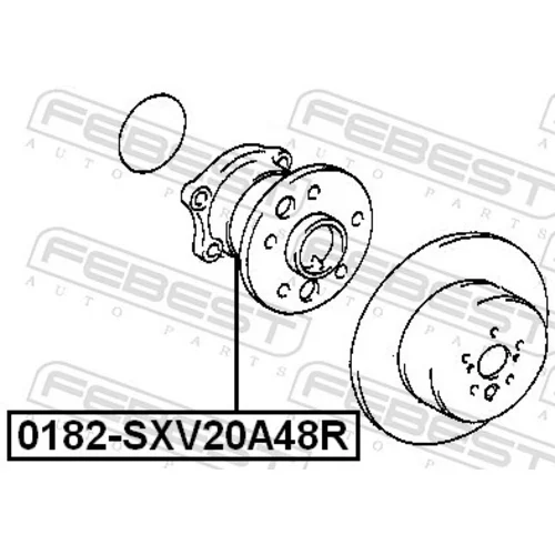 Náboj kolesa 0182-SXV20A48R /FEBEST/ - obr. 1