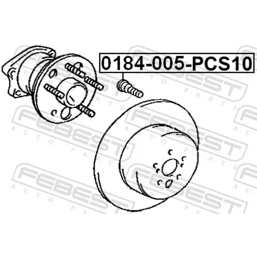 Čap kolesa 0184-005-PCS10 /FEBEST/ - obr. 1