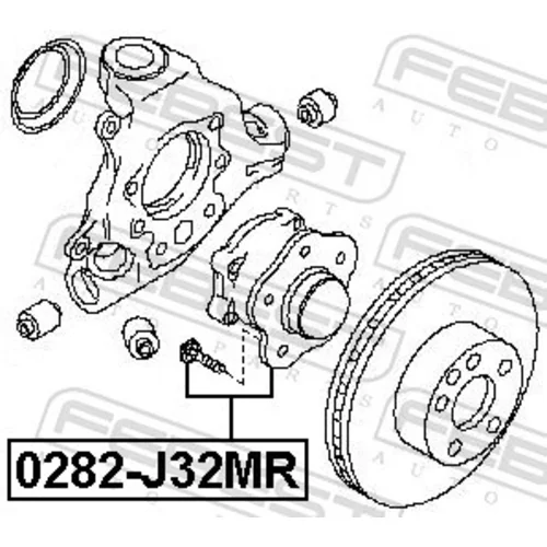 Náboj kolesa 0282-J32MR /FEBEST/ - obr. 1