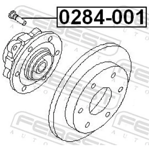 Čap kolesa 0284-001 /FEBEST/ - obr. 1