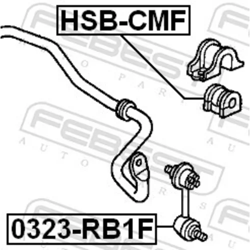 Tyč/Vzpera stabilizátora 0323-RB1F /FEBEST/ - obr. 1