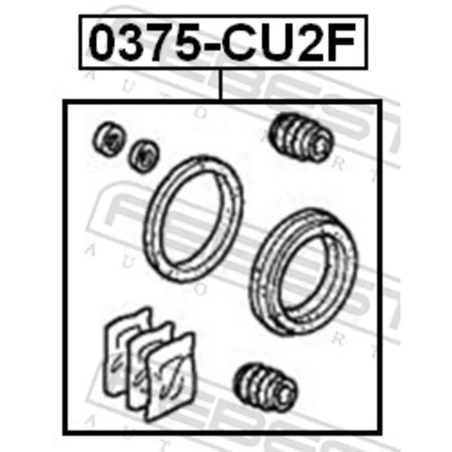 Opravná sada brzdového strmeňa 0375-CU2F /FEBEST/ - obr. 1