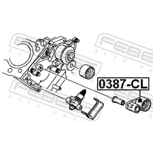 Napínacia kladka ozubeného remeňa 0387-CL /FEBEST/ - obr. 1