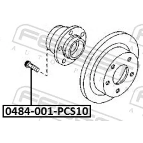 Čap kolesa 0484-001-PCS10 /FEBEST/ - obr. 1