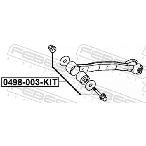 Skrutka pre nastavenie odklonu kolesa 0498-003-KIT /FEBEST/ - obr. 1