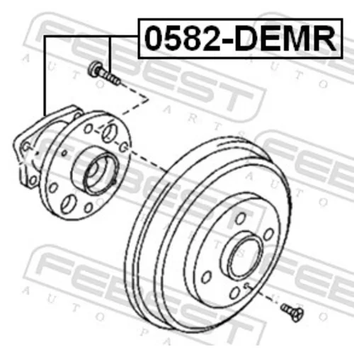 Náboj kolesa 0582-DEMR /FEBEST/ - obr. 1