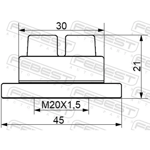 Matica, náboj kolesa 0598-NHUB02 /FEBEST/ - obr. 1
