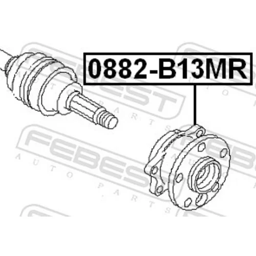 Náboj kolesa 0882-B13MR /FEBEST/ - obr. 1