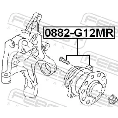 Náboj kolesa 0882-G12MR /FEBEST/ - obr. 1