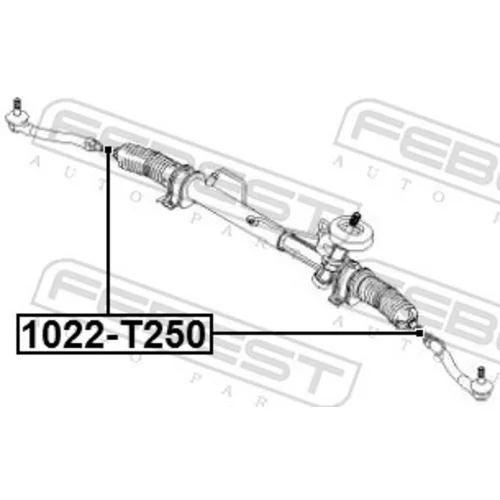 Axiálny čap tiahla riadenia 1022-T250 /FEBEST/ - obr. 1