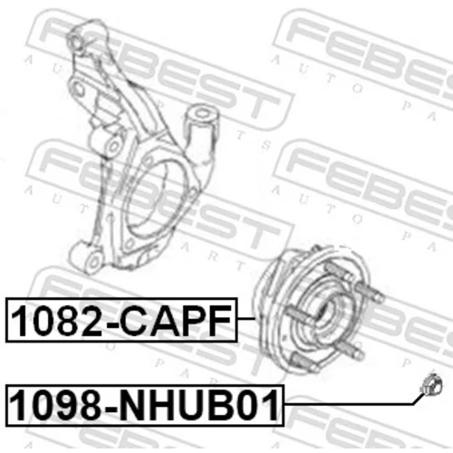 Náboj kolesa 1082-CAPF /FEBEST/ - obr. 1