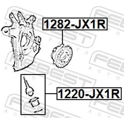 Zvislý/nosný čap 1220-JX1R /FEBEST/ - obr. 1