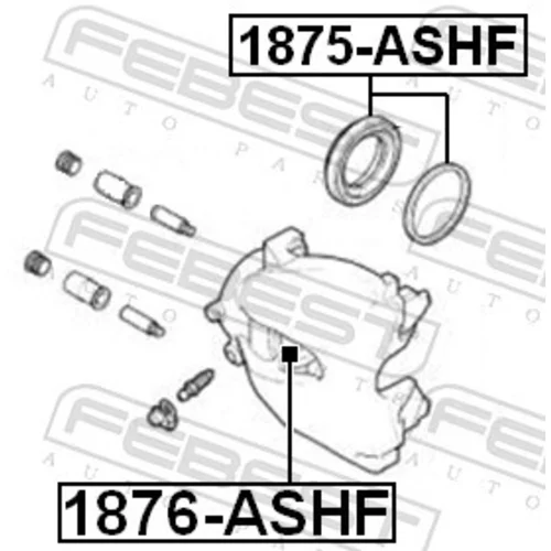 Piest brzdového strmeňa 1876-ASHF /FEBEST/ - obr. 1