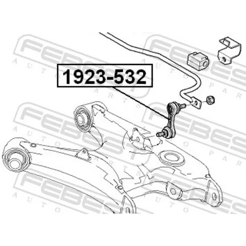 Tyč/Vzpera stabilizátora 1923-532 /FEBEST/ - obr. 1
