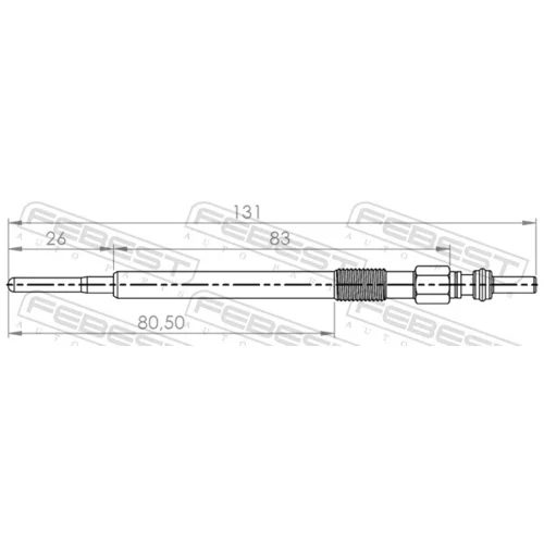 Žeraviaca sviečka 20642-001 /FEBEST/ - obr. 1