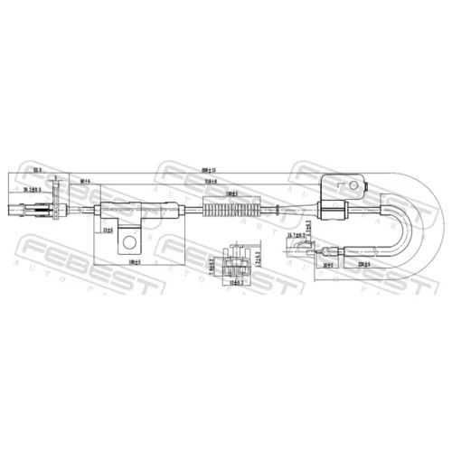 Snímač počtu otáčok kolesa 22606-001 /FEBEST/ - obr. 1