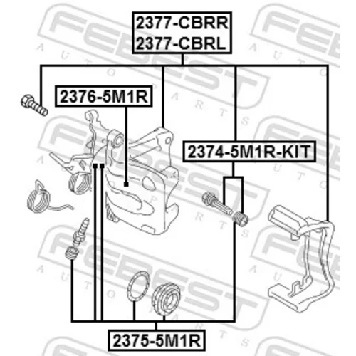 Piest brzdového strmeňa 2376-5M1R /FEBEST/ - obr. 1