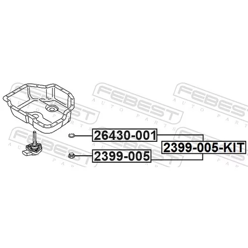 Skrutka olejovej vane 2399-005-KIT /FEBEST/ - obr. 1