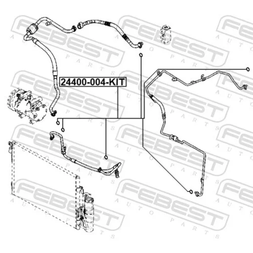 Sada na opravu klimatizácie 24400-004-KIT /FEBEST/ - obr. 1