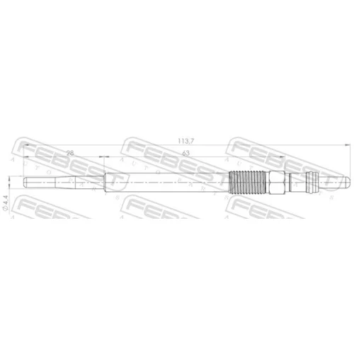 Žeraviaca sviečka 25642-005 /FEBEST/ - obr. 1