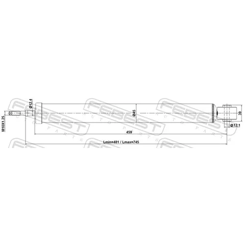 Tlmič pérovania 35110-004R /FEBEST/ - obr. 1