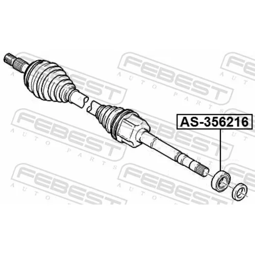 Ložisko hnacieho hriadeľa AS-356216 /FEBEST/ - obr. 1