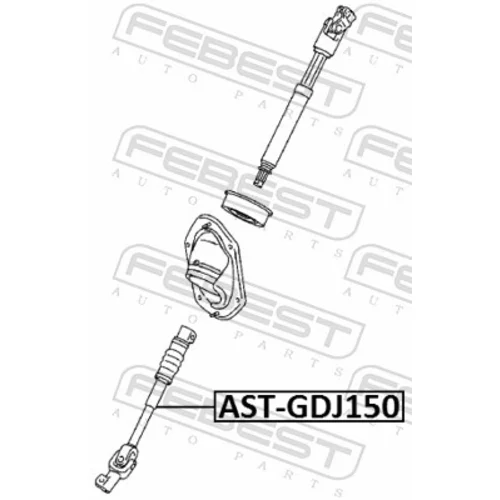 Hriadeľ riadenia AST-GDJ150 /FEBEST/ - obr. 1