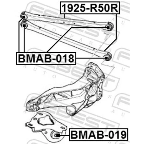 Uloženie riadenia BMAB-018 /FEBEST/ - obr. 1