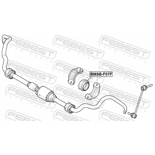 Uloženie priečneho stabilizátora BMSB-F07F /FEBEST/ - obr. 1