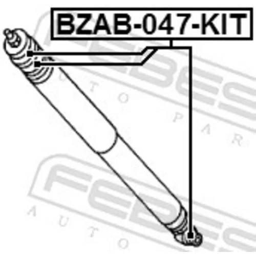 Montážna sada, Tlmič pérovania BZAB-047-KIT /FEBEST/ - obr. 1