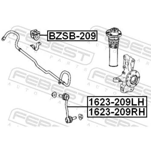 Uloženie priečneho stabilizátora BZSB-209 /FEBEST/ - obr. 1