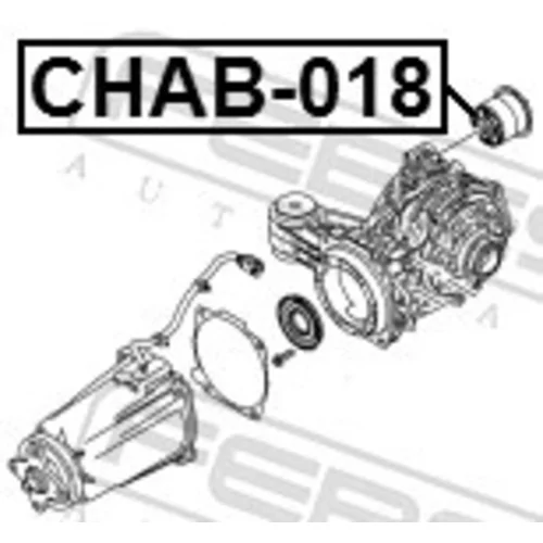 Uloženie, diferenciál CHAB-018 /FEBEST/ - obr. 1