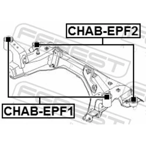Opravná sada tela nápravy CHAB-EPF1 /FEBEST/ - obr. 1